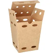 Papstar 87259 Récipient alimentaire jetable Carton, Contenant à usage unique, Marron