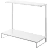 Yamazaki 2-stöckiger Monitorständer TOWER, Réhausseur pour moniteur, Blanc