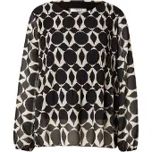 Zabaione Chemisier 'Re44ynaa' beige clair / noir