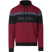 KOROSHI Pull-over gris foncé / rouge / noir