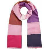 Codello Écharpe bleu marine / marron / prune / magenta