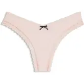 HUGO String en microfibre stretch avec finitions en dentelle