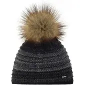 Eisbar Femmes, Bonnet, Mikata Lux, Noir, (Taille unique)