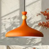 Bamyum Champion Pendelleuchte Holz Orange (E27)