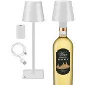 Beper Lampe De Table Rechargeable 2-en-1 Usb-c Blanc (p201utp119)