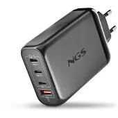 NGS Chargeur Mural Avec 1 Port Usb-a Et 3 Ports Usb-c 140w
