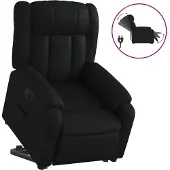 vidaXL Fauteuil relax releveur électrique noir similicuir