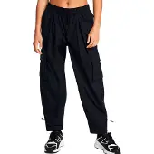 Under Armour Crinkle Woven Pants Noir 2XL Femme