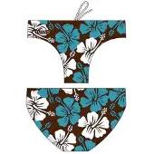 Turbo Surf Flower Swimming Brief Marron S Homme