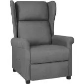 vidaXL Fauteuil relax gris clair Tissu