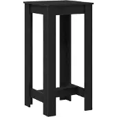 vidaXL Table de bar noir imitation chêne 51 x 50 x 103,5 cm Bois composite