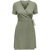 ONLY Addiction-caro Short Sleeve Short Dress Vert L Femme