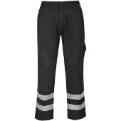 Portwest Pantalon à genouilères Iona bandes réfléchissantes Noir S