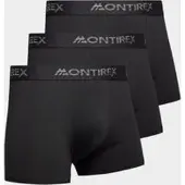 MONTIREX Lot de 3 boxers - Noir, Noir