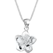 Elli DIAMONDS Chaîne 'Frangipani Blüte' argent