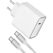 Force Power Lite FPLICS65WGANCBLCCW - FP LITE CS 1 Port C PD GAN 65W+CBL C/C 2m 5A Blanc