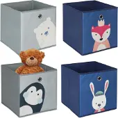 Relaxdays lot-4 boîtes-rangement