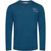 Vaude Monviso Ii Long Sleeve Base Layer Bleu S Homme