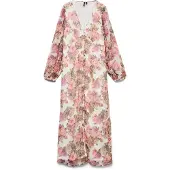 Vero Moda Robe 'VMSmilla' olive / rose / éosine / blanc