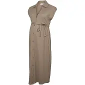 Mamalicious Robe-chemise 'MLNivola' taupe