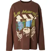 Topshop T-shirt beige / azur / chocolat / kiwi