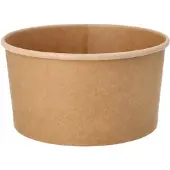 Papstar Saladiers jetables pure, 1000 ml, Ø 150 x H 75 mm, 50 pièces, biodégradable, matières premières renouvelables, revêtement PLA, brun