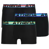 Athena Boxers COTON 720 STRETCH Pack de 3 hommes - Noir - EU S