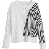 Desigual Pull-over noir / blanc