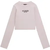 GUESS T-Shirt rose / noir