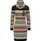 Ragwear Robe 'Chlloe' bleu clair / jaune / orange / noir