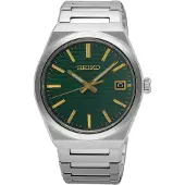 Seiko Montre SUR601P1 pour homme en acier inoxydable/vert foncé