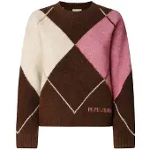 Pepe Jeans pour femme. PL7000037 Pull Cecily marron (M), Casuel, Acrylique