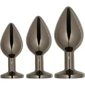 Playboy - set de plugs anaux - 3 pièces - argenté