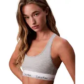 Calvin Klein Lv00qf8493 Unlined Bralette Bra Gris M Femme