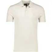 Lyle & Scott Polo Crème Coton et Stretch Piqué Uni