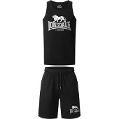 Lonsdale Polmood Sleeveless Set Noir XL