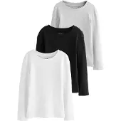 Next T-Shirt gris chiné / noir / blanc