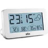 Braun BC 13 W DCF Station météo sans fil blanche
