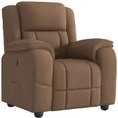 vidaXL Fauteuil relax brun Tissu
