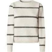 Pepe Jeans Pull-over 'Carmela' noir / blanc cassé