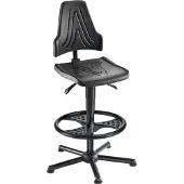 MeyChair chair Chaise de travail pivotante W19-25-H-PU-FR3 noir (59 - 84 cm)