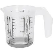 Keeeper Broc Gradué "Massimo", 0,5 Litre Blanc/Nordic-Grey