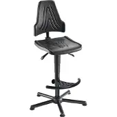 MeyChair chair Chaise de travail pivotante W19-25-H-PU-FS3 noir similicuir (59 - 84 cm)