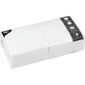 Papstar 14486 serviette et serviette de table en papier Mouchoir en papier Blanc 250 pièce(s)