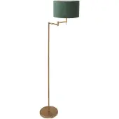 Mexlite - lampadaire - Bella - bronze - métal velours tissu - Ø 45cm - E27 - 3872BR
