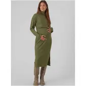 Mamalicious Suniva June Maternity Long Sleeve Midi Dress Vert L Femme
