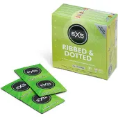EXS Condoms Nervuré & Perlée - préservatifs nervurés et perlés (48 pcs)