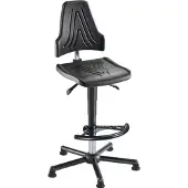 MeyChair chair Chaise de travail pivotante W19-25-H-PU-FS7 ESD noir similicuir (59 - 84 cm)