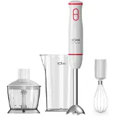 Solac BA5614, Pot à purée, broyeur à glace, 1000 W, Rouge, Transparent, Blanc