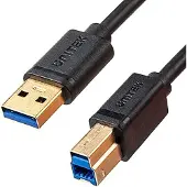 UNITEK Câble d'imprimante C14095BK USB-A vers USB 3.0, 2 m